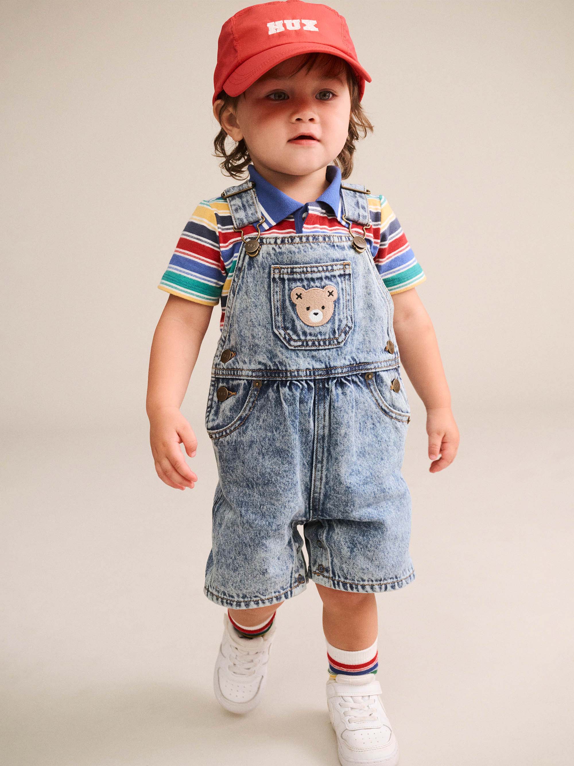 HUXBABY RACER RED EMB HAT in RACER RED