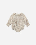 Quincy Mae Callie Romper Posy in IVORY