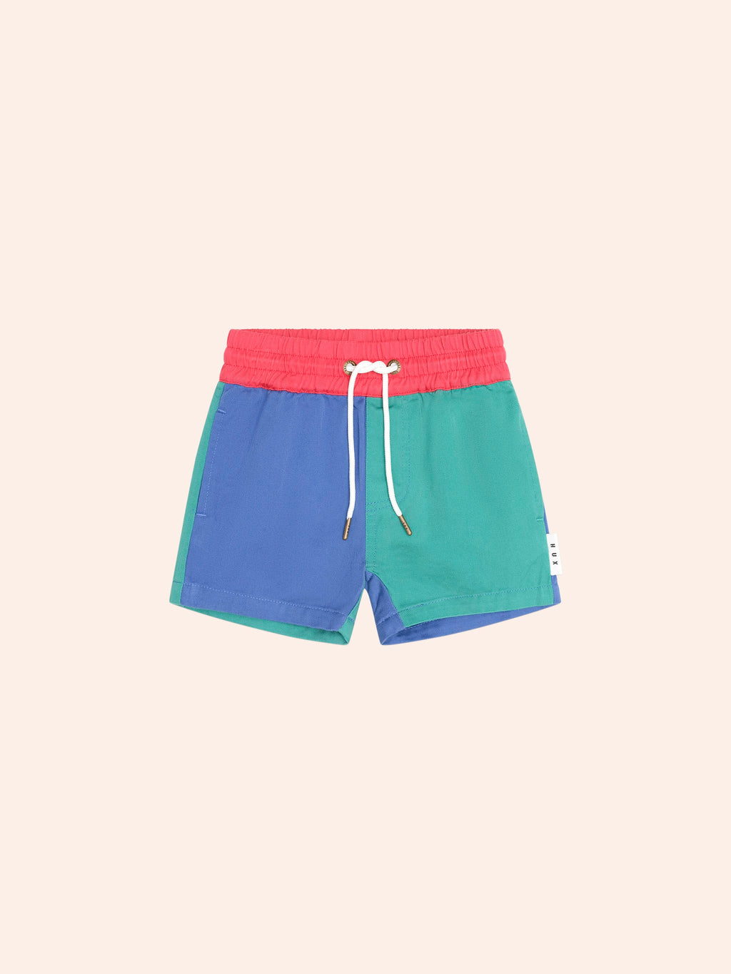 HUXBABY Colour Block Twill Short in MULTI
