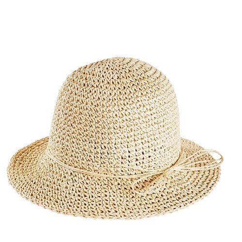 ACORN - Poet Crochet Straw Hat Sand (ss25)