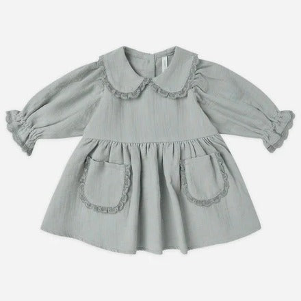 Quincy Mae - Marisol Dress - Steel Blue