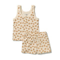 Wilson and Frenchy Pretzel Hugs Organic Rib Womens Pyjamas in Pretzel Hugs