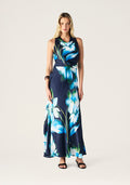 Mos The Label Bloom Halter Neck Dress in Bloom Print