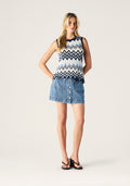Mos The Label Pulse Knit Tank Top in Classic Navy