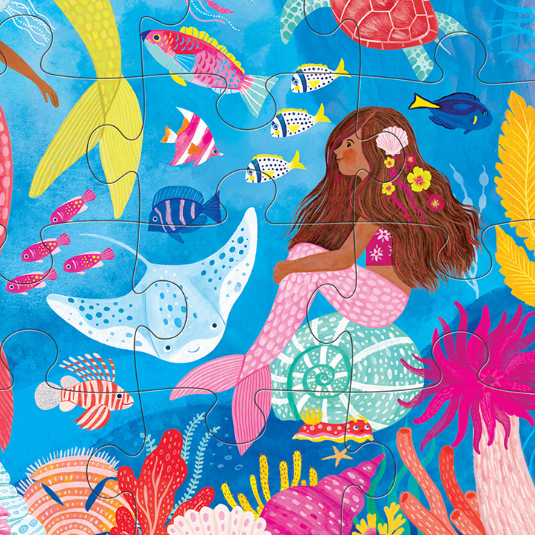 Crocodile Creek Classic Floor Puzzle 36 pc - Mermaid Dreams in Single