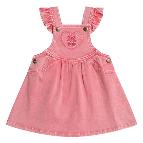 HUX - Cherry Heart Vintage Pinafore Dress (Jetsetter)