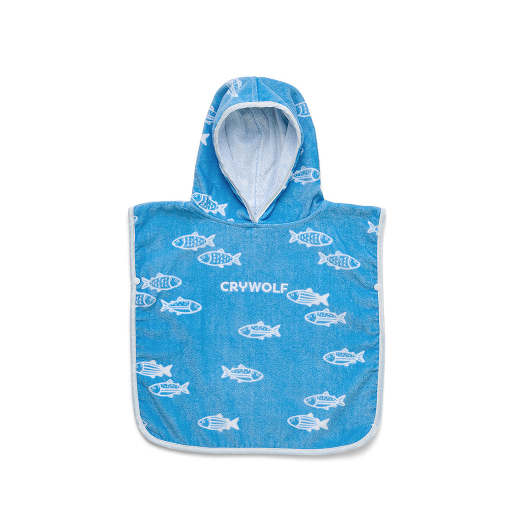 Crywolf BABY HOODED TOWEL Fish School in Single