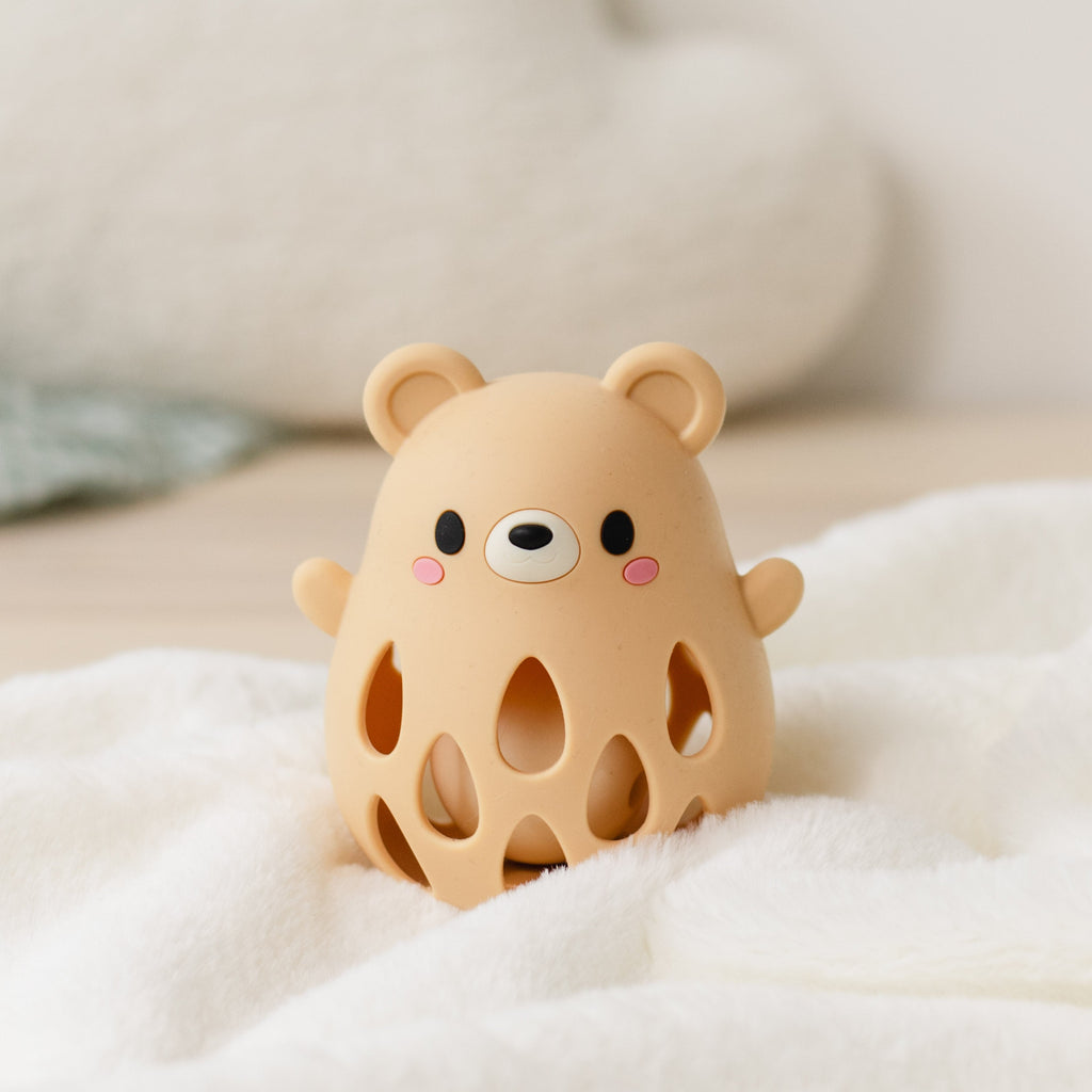 Tiger Tribe Silicone Rattle - Bear in Single