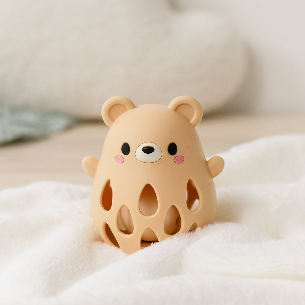 Tiger Tribe Silicone Rattle - Bear in Single