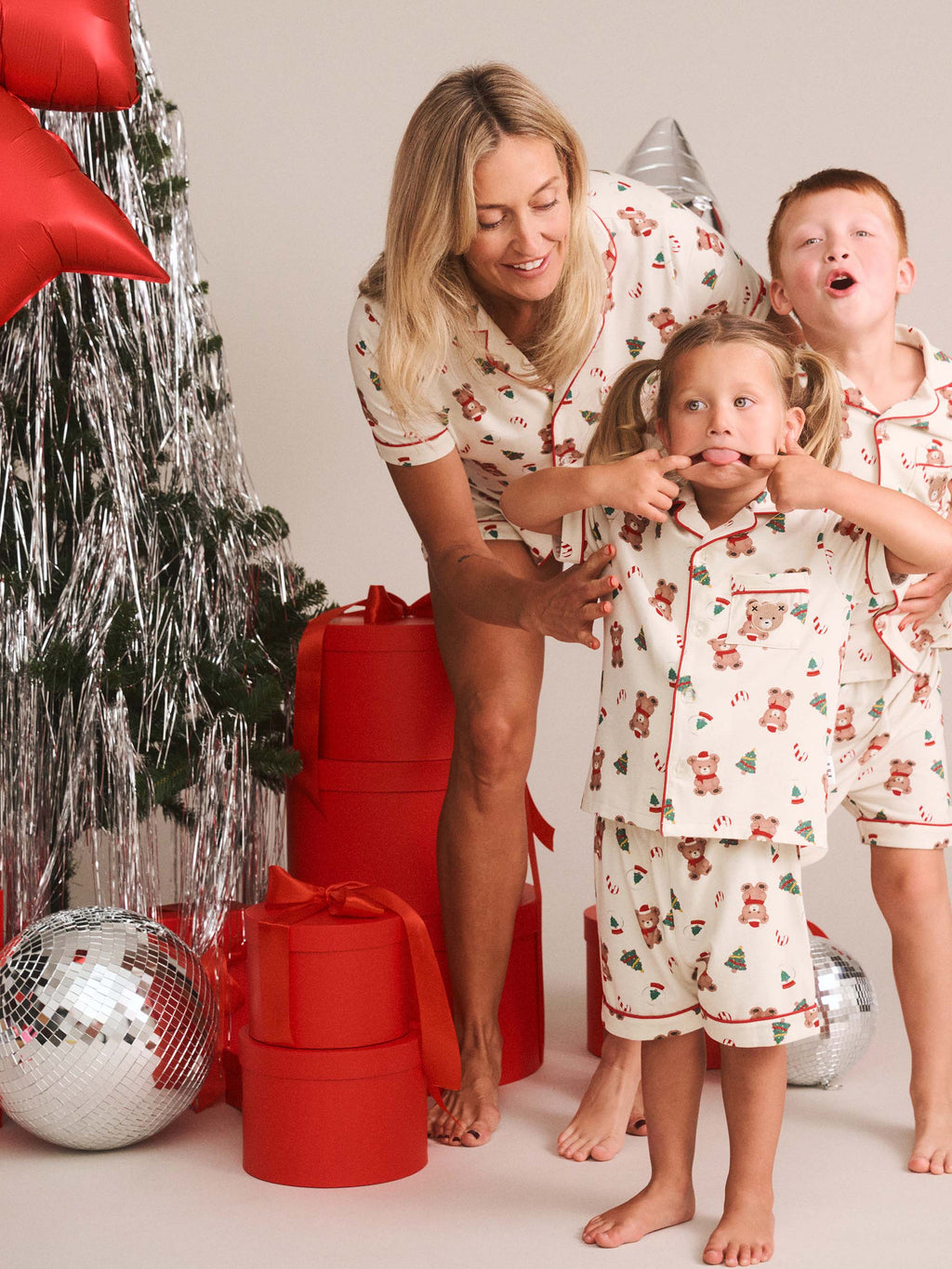 HUXBABY FESTIVE HUX ADULT PJ SET in EGGNOG