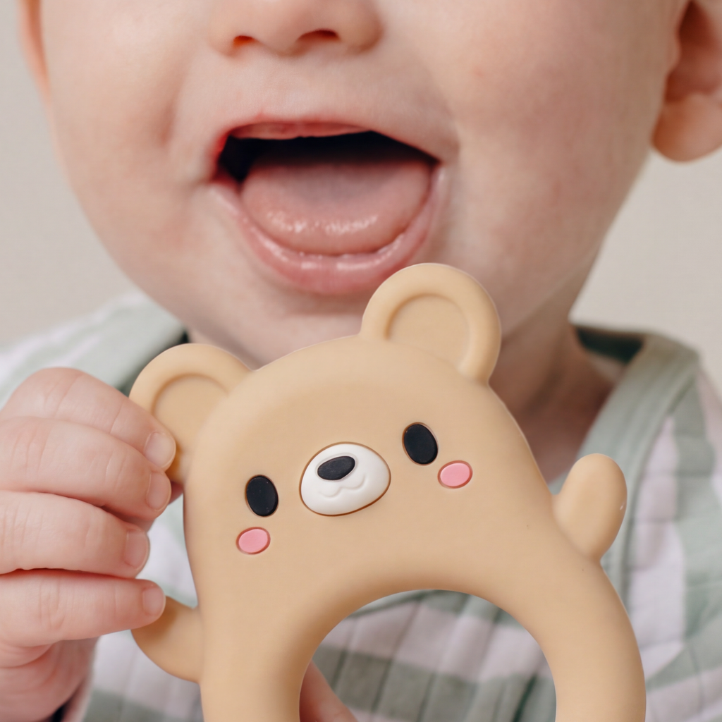 Tiger Tribe Silicone Teether - Bear in Single