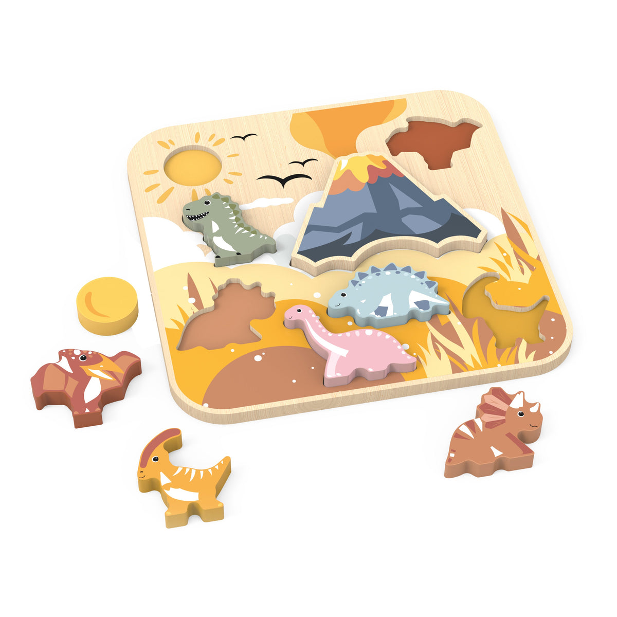 Speedy Monkey Dinosaur Chunky Puzzle in Single
