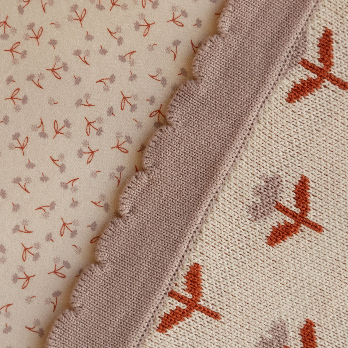 Nature Baby FERN BLANKET in Fleurette Knit