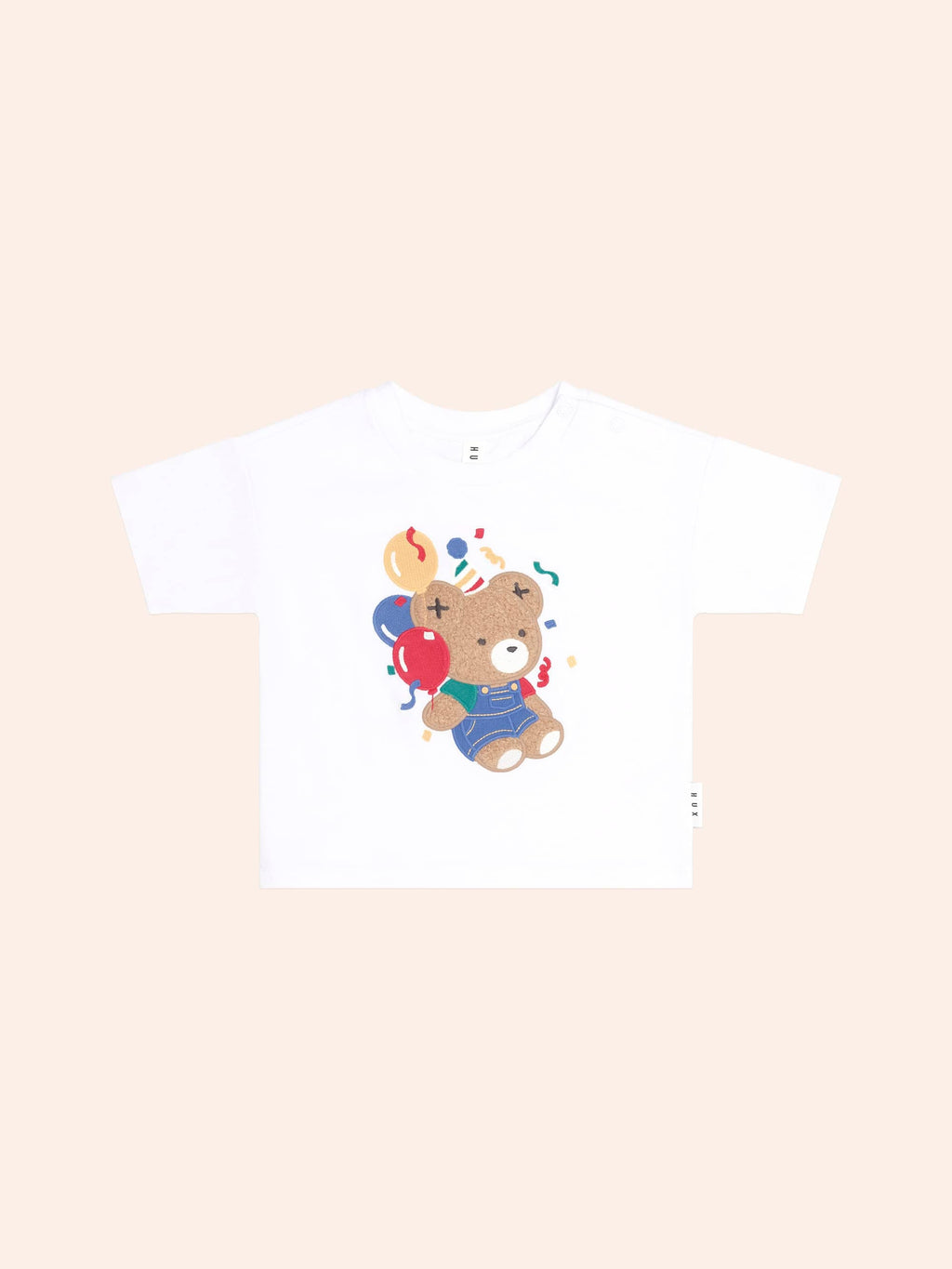 HUXBABY Bday Hux Slouchy Tee in WHITE