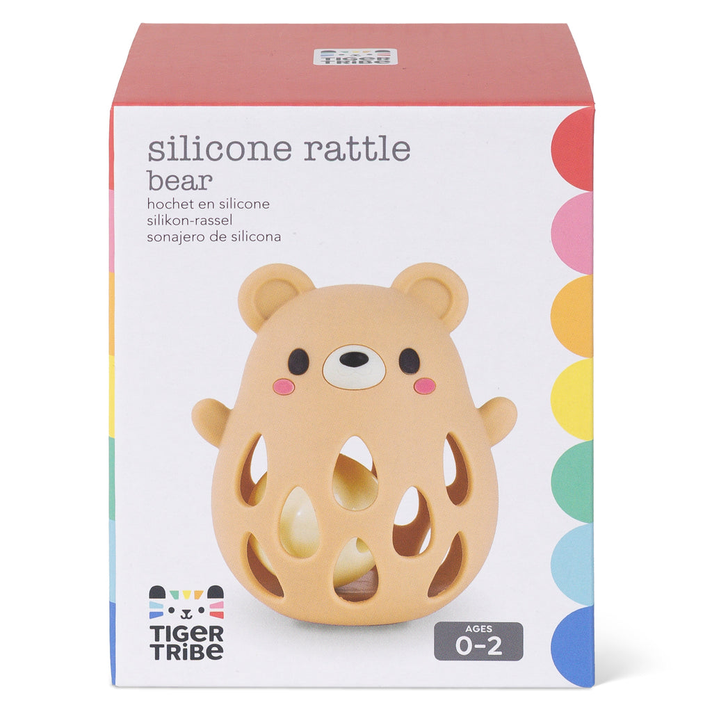 Tiger Tribe Silicone Rattle - Bear in Single