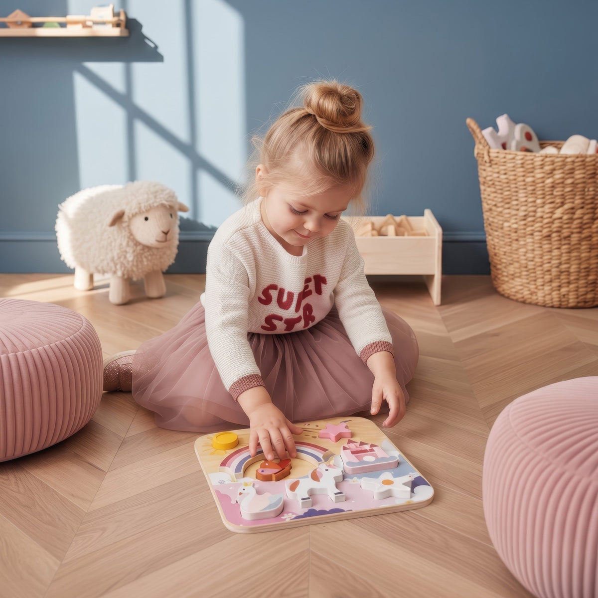 Speedy Monkey Unicorn Chunky Puzzle in Single