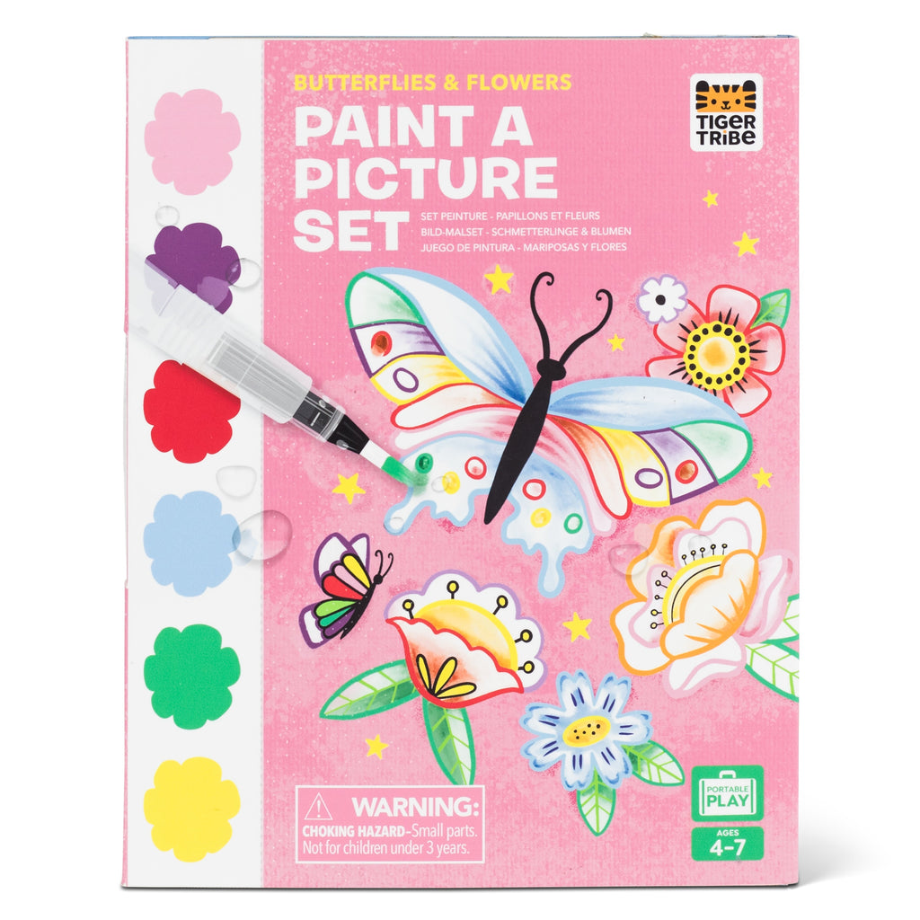 Tiger Tribe Paint a Picture Set - Butterflies & Flowers in Single
