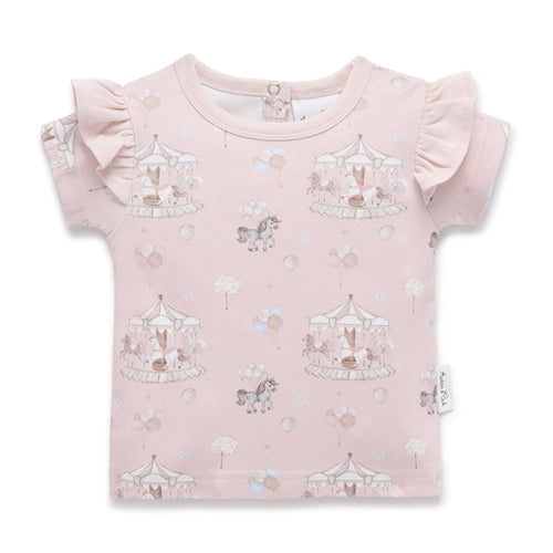 Aster & Oak - Carousel Ponies Flutter Tee