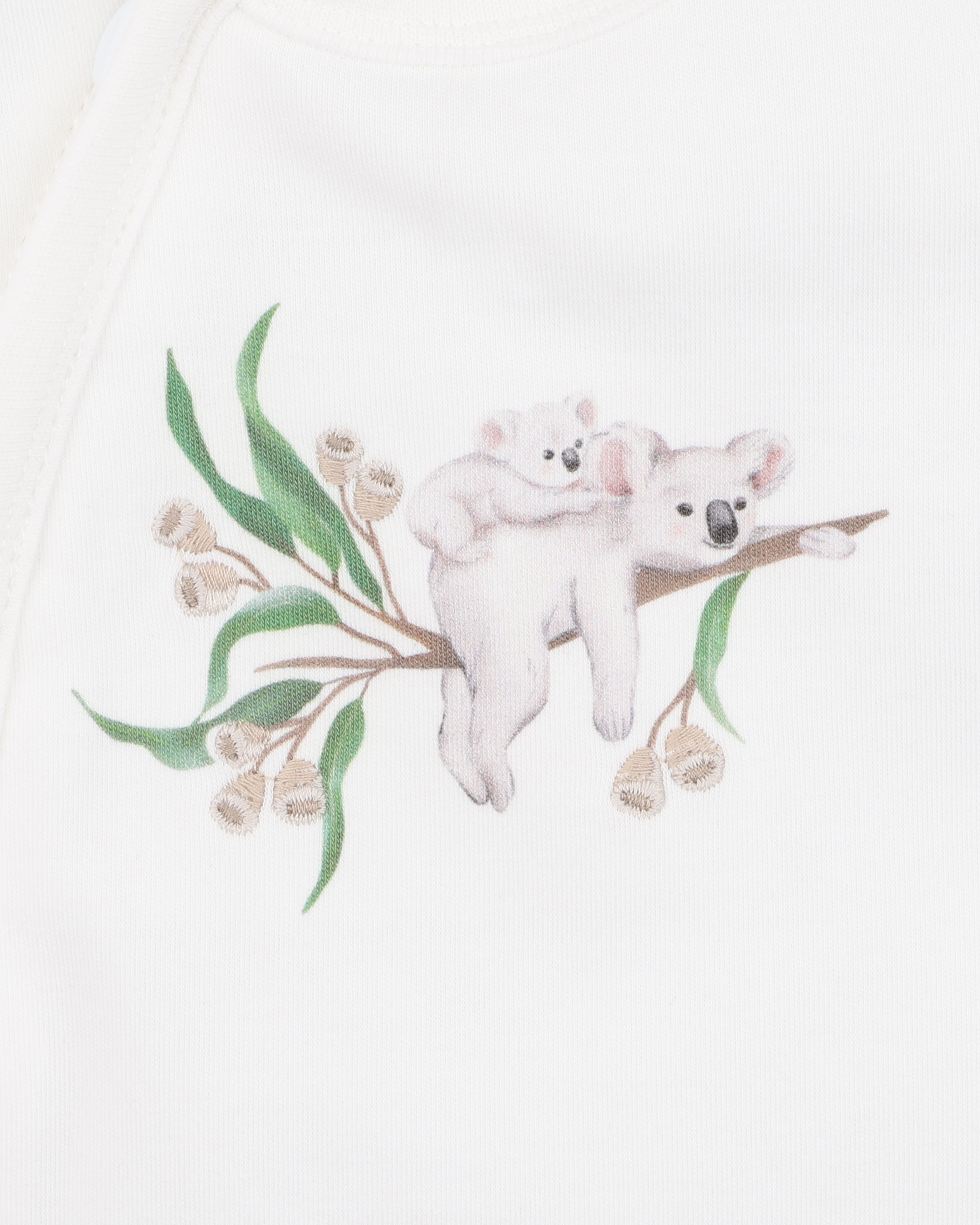 Fox & Finch TAYLOR ORGANIC SS KOALA ZIP ROMPER in Single