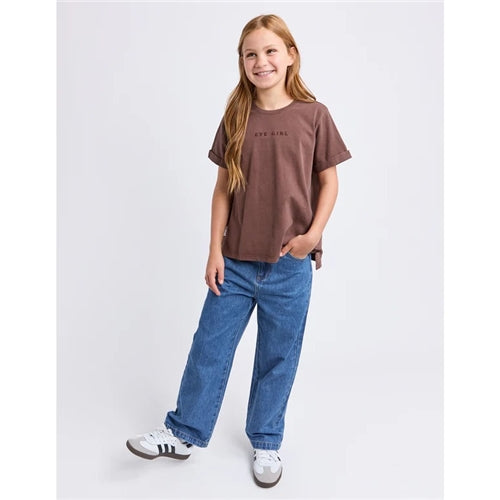 Eve Girl - Eve Girl Washed Tee - Brown (8-16)