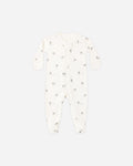 Quincy Mae Zip Long Sleeve Sleeper Footie Sheep in IVORY