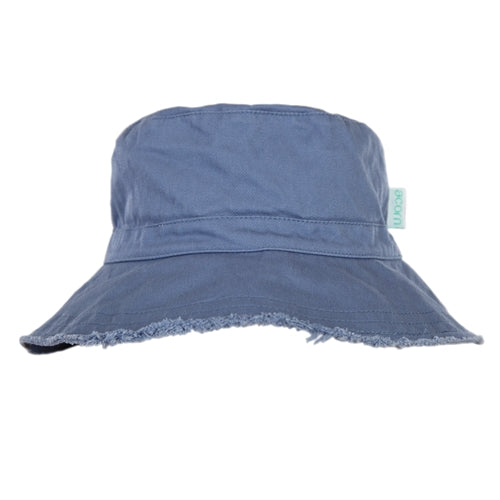 Acorn - Blue Frayed Bucket Hat