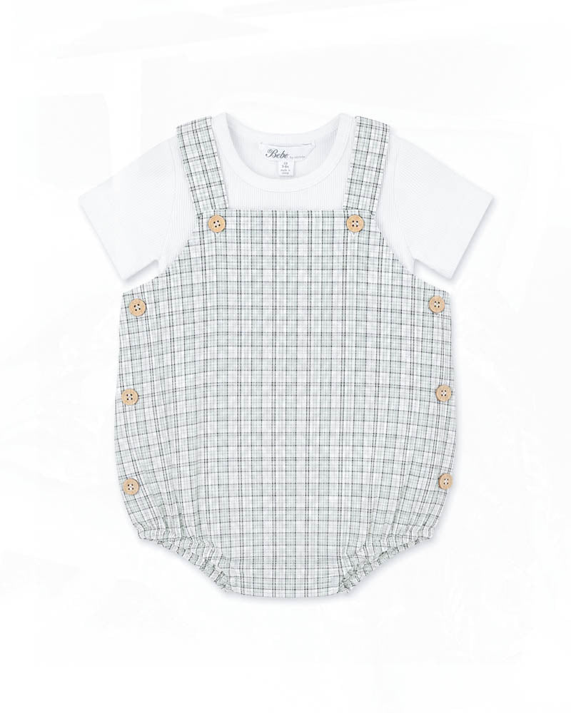 Fox & Finch TAYLOR CHECK BODYSUIT & TEE SET in Single
