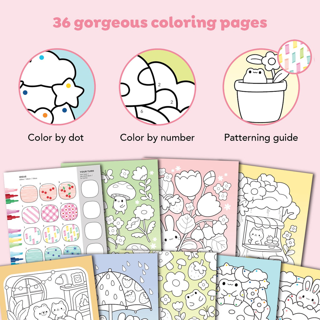 Tiger Tribe Great Big Colouring Set - Magical Mini Worlds in Single