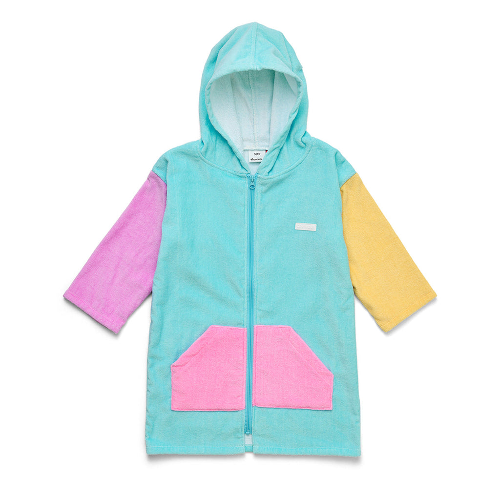 Crywolf ZIP-UP TOWEL Poolside Colourblock in Single