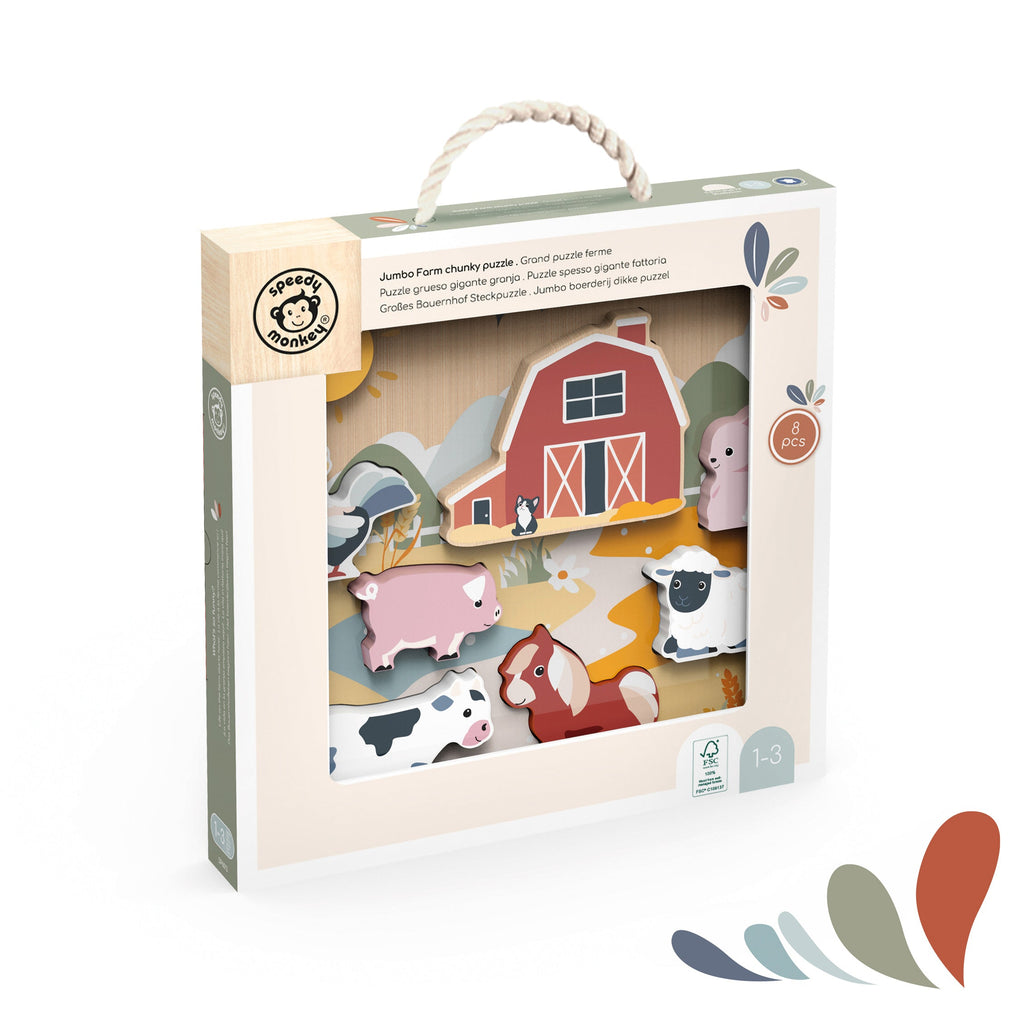 Speedy Monkey Farm Chunky Puzzle in Single