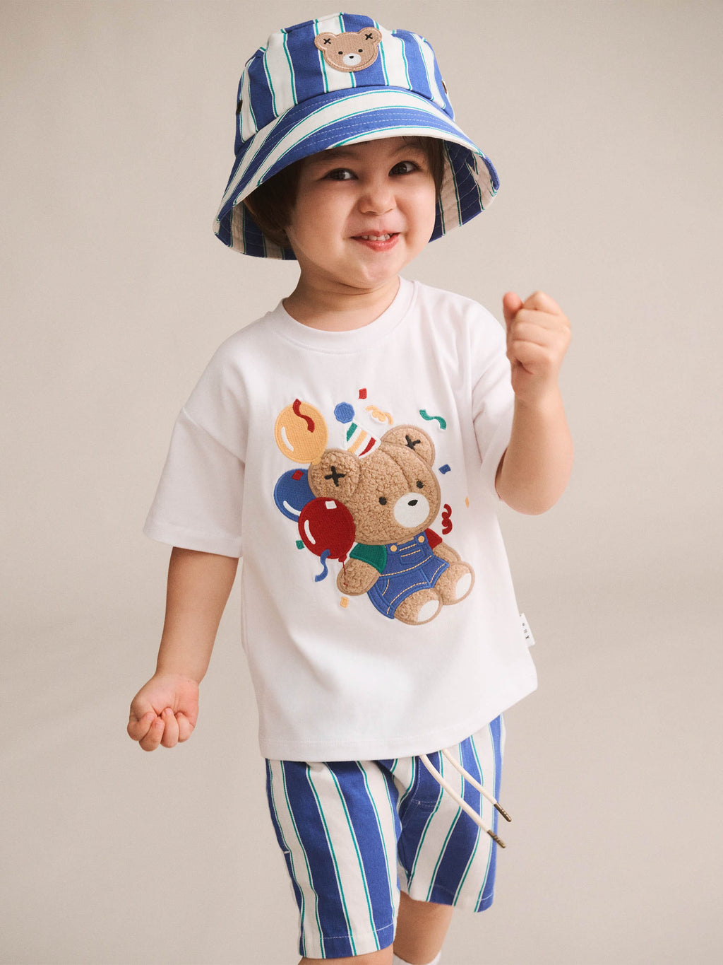 HUXBABY Bday Hux Slouchy Tee in WHITE