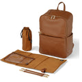 Oioi - Multitasker Nappy Backpack - Chestnut Vegan Leather