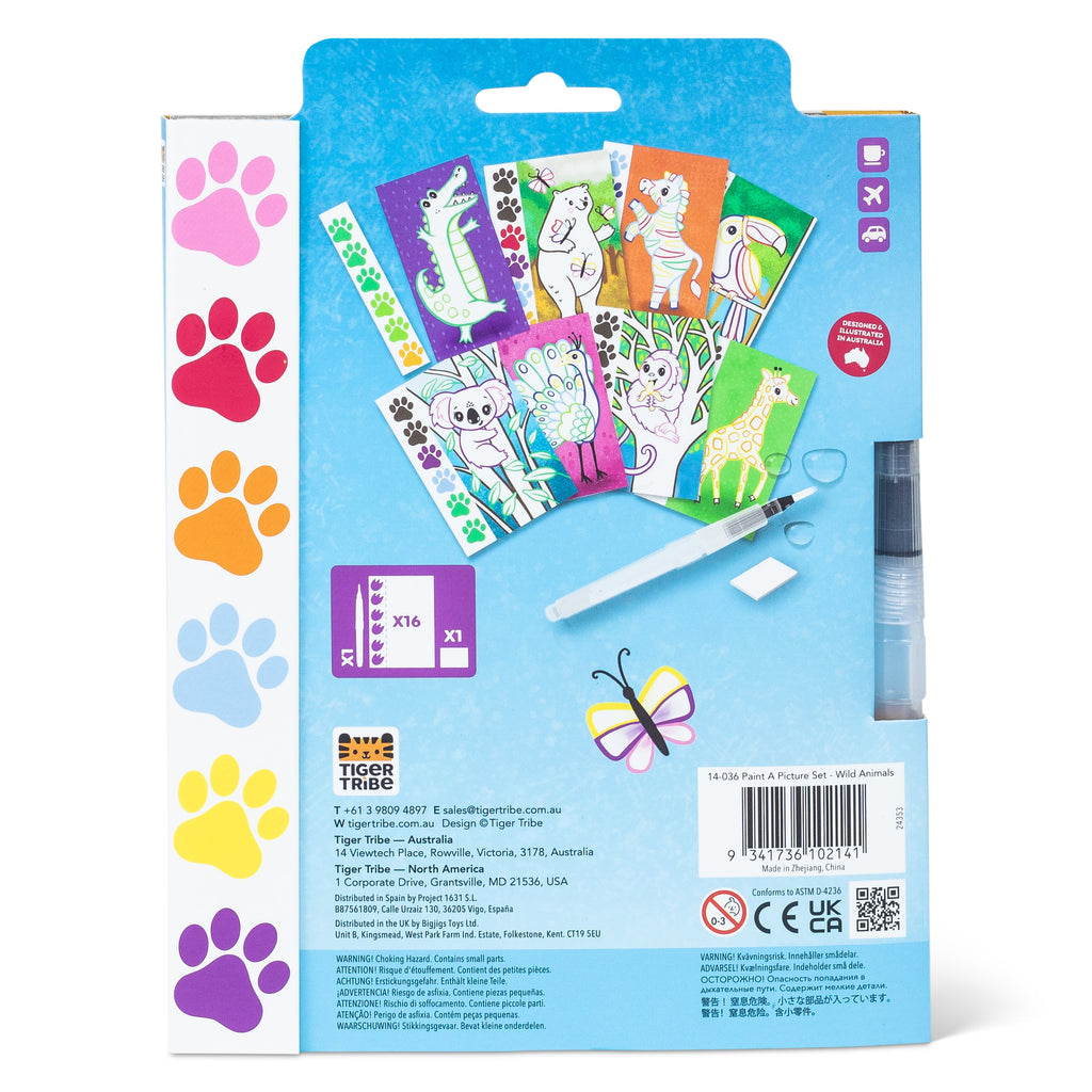Tiger Tribe Paint a Picture Set - Wild Animals in Single