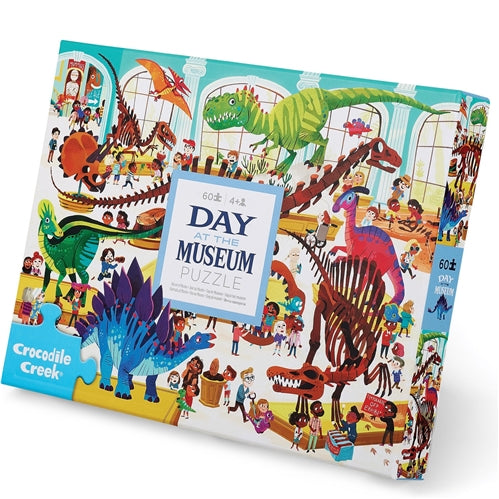 Crocodile Creek - Day at the Museum Puzzle 60pc - Dinosaurs