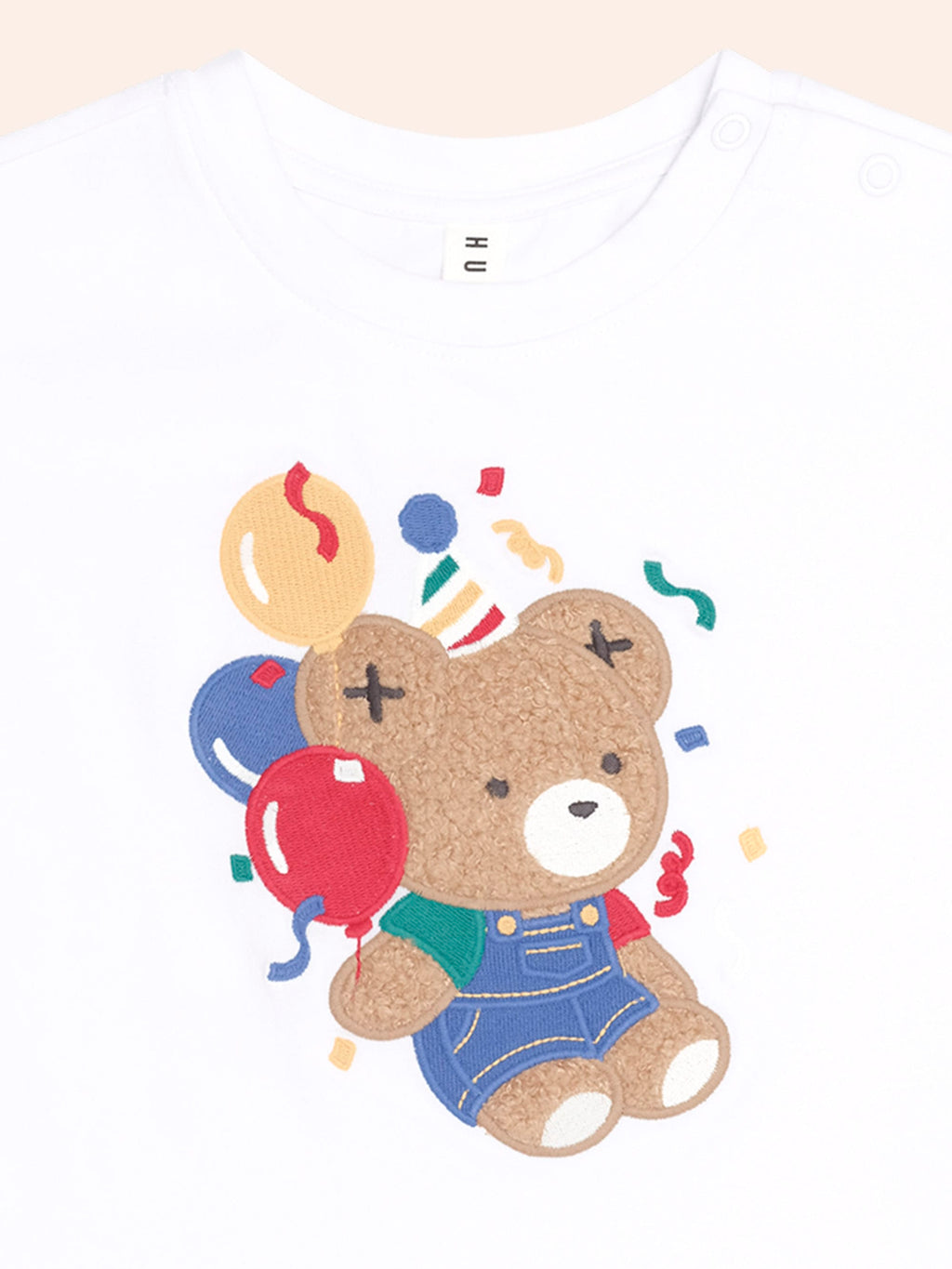 HUXBABY Bday Hux Slouchy Tee in WHITE