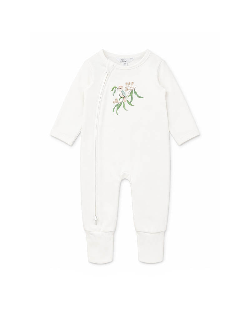 Fox & Finch TAYLOR ORGANIC LS KOOKABURRA ZIPSUIT in Single