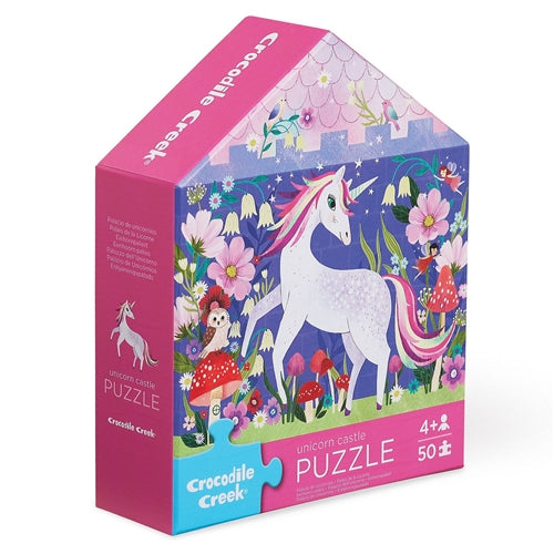 Crocodile Creek - Flat House Puzzle 50pc - Unicorn Castle