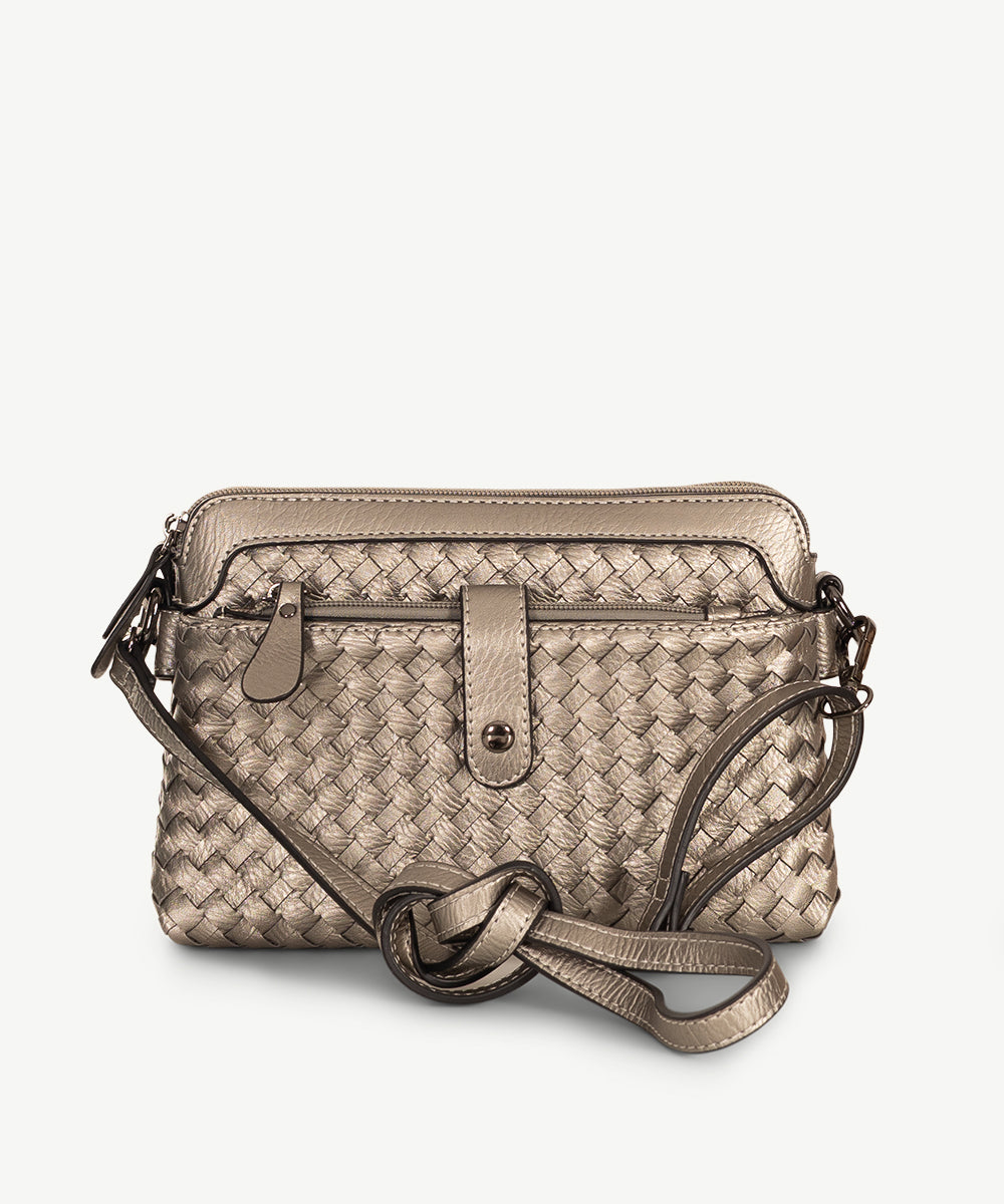 Sassy Duck Riley Cross Body Bag Pewter