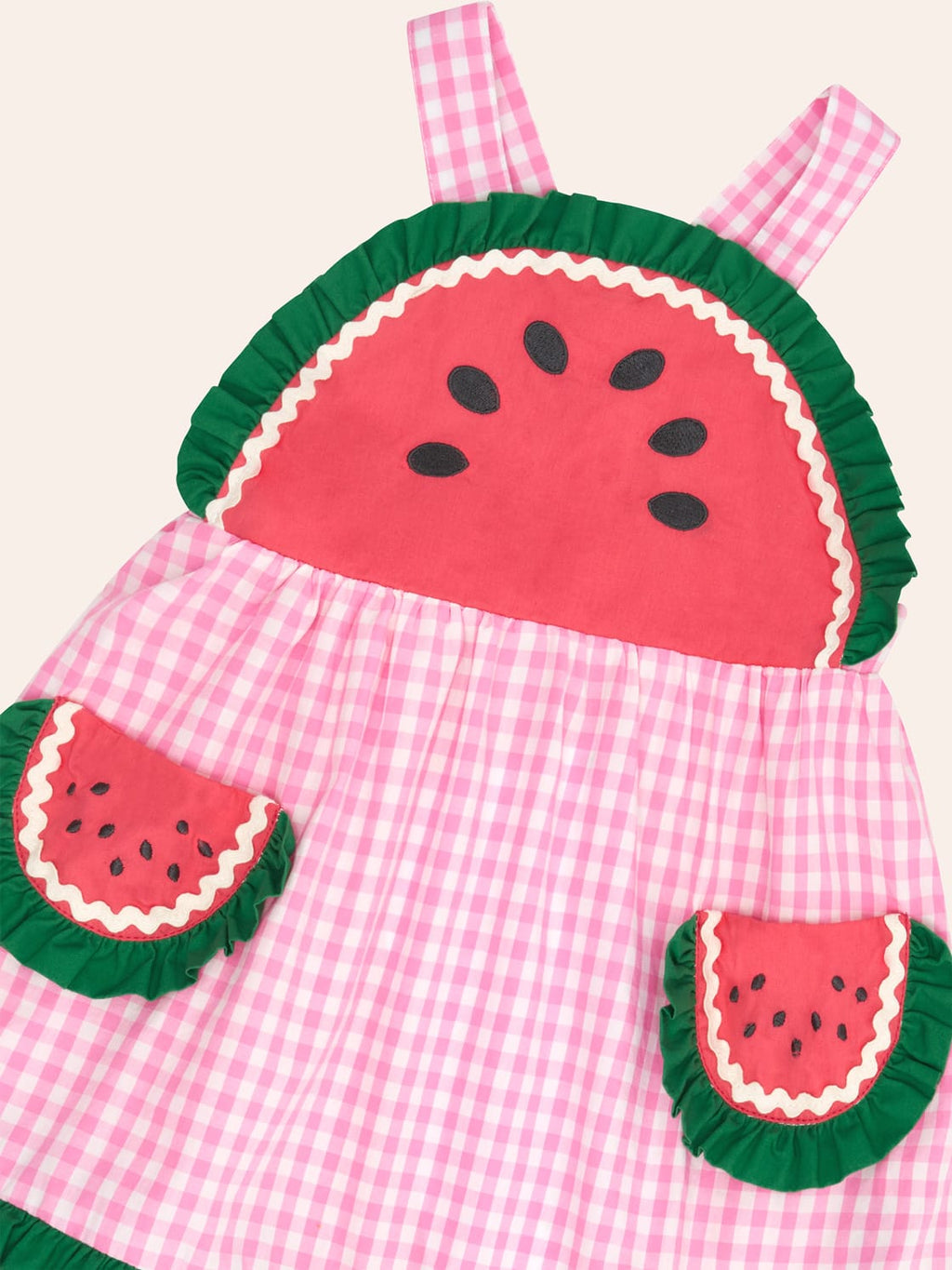 HUXBABY One-In-A-Melon Check Dress in Single