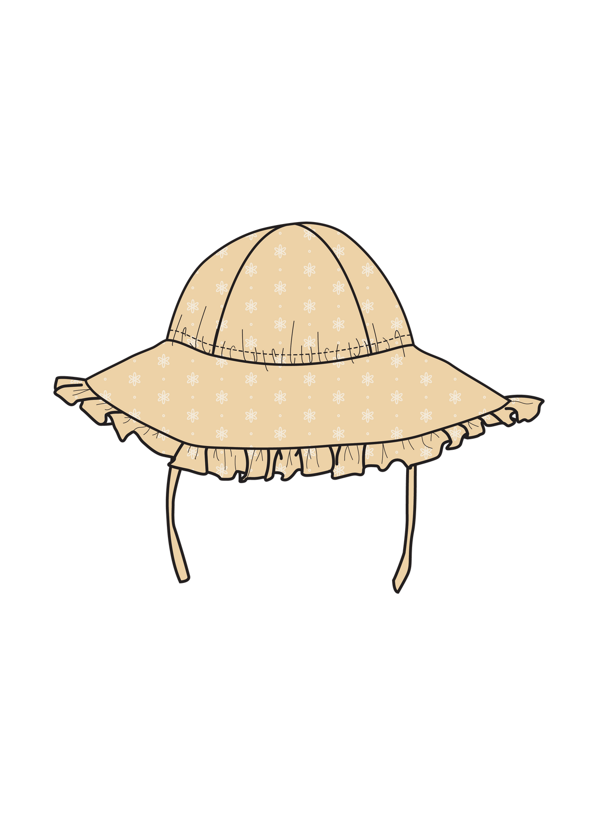 Nature Baby ANNABELLE SUNHAT in Buttercup