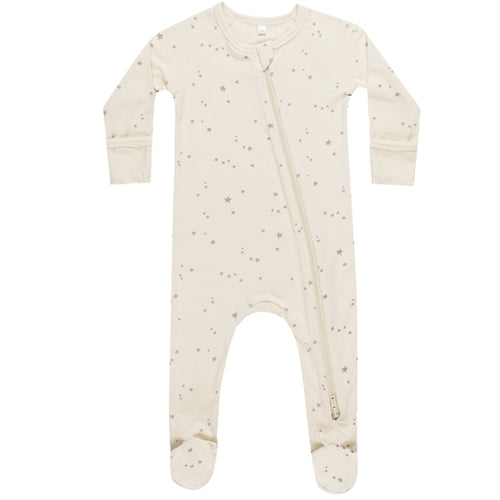 Quincy Mae - Bamboo Zip Footie - Twinkle (QMAQ24)