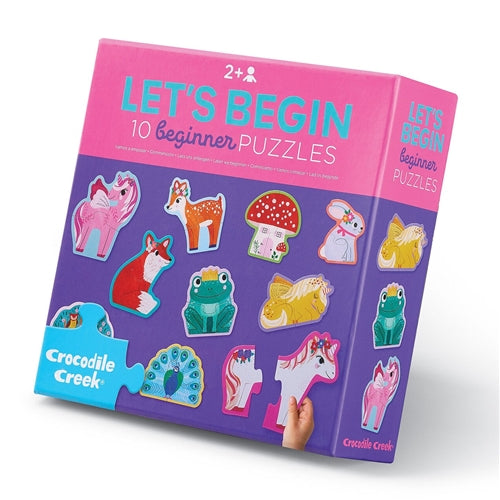 Crocodile Creek - Lets Begin Puzzle 2pc - Unicorn