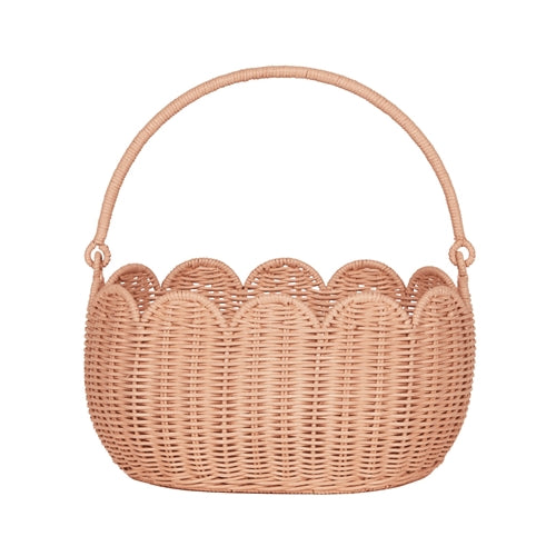 Olli Ella - Petal Basket - Seashell Pink