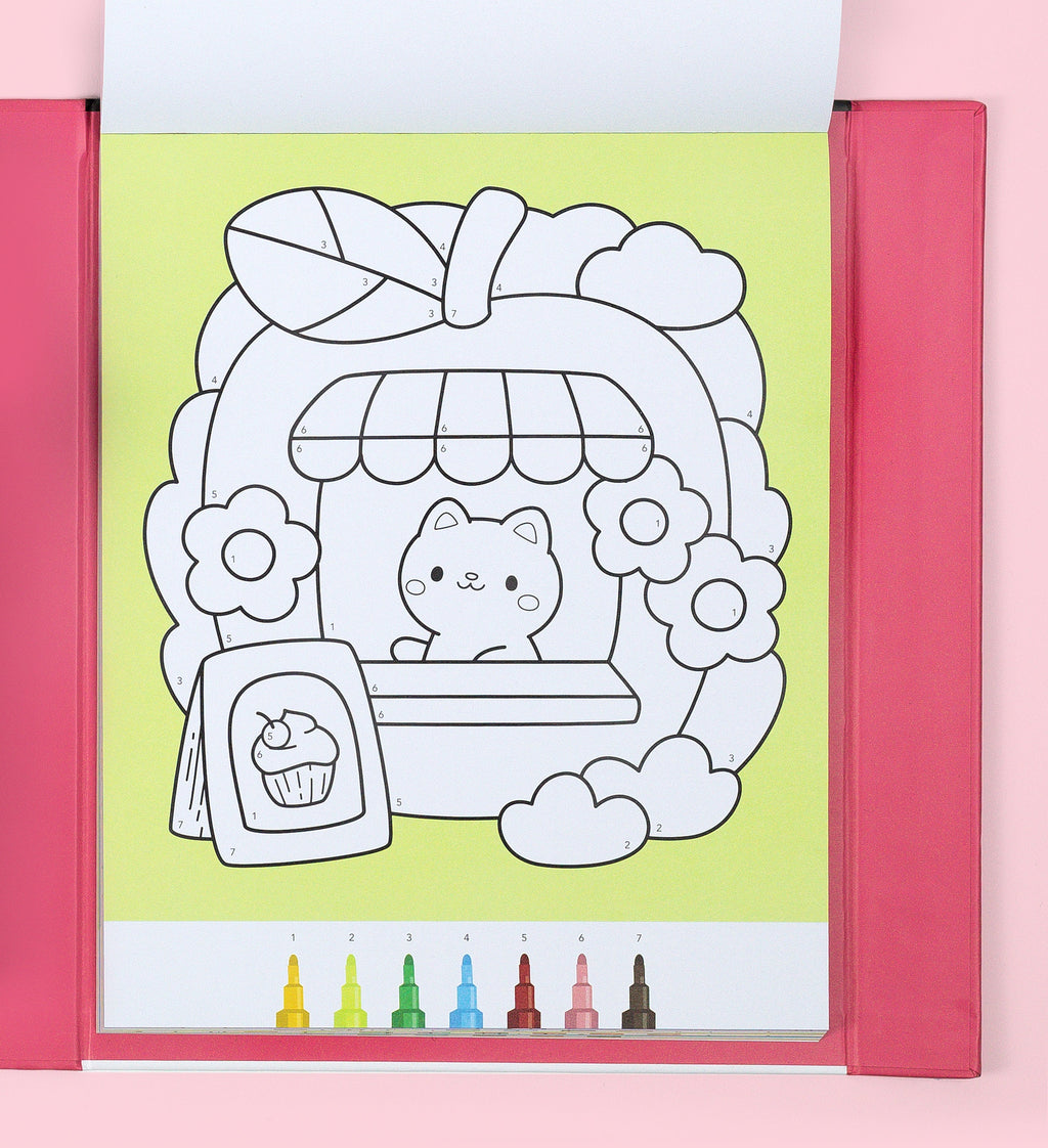Tiger Tribe Great Big Colouring Set - Magical Mini Worlds in Single