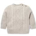 Aster & Oak - Oat Cable Knit Jumper