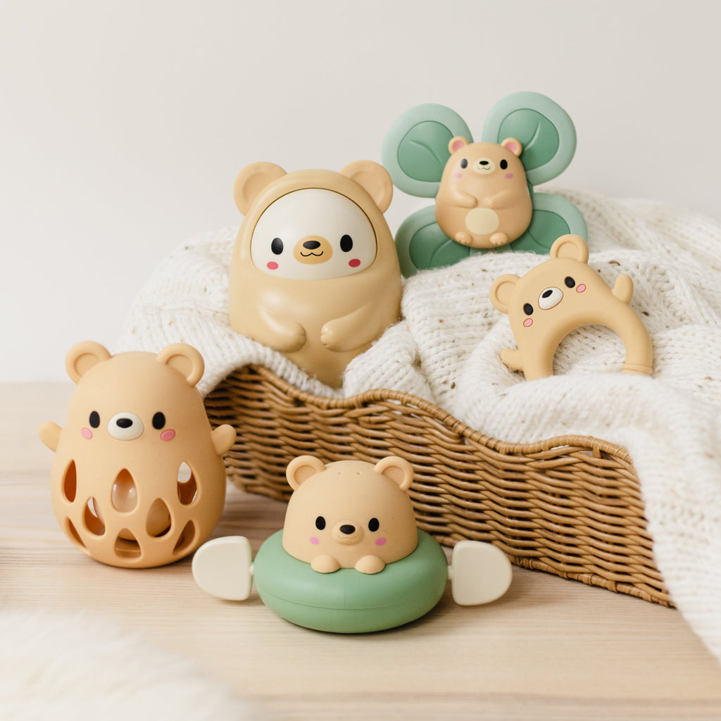 Tiger Tribe Silicone Teether - Bear in Single