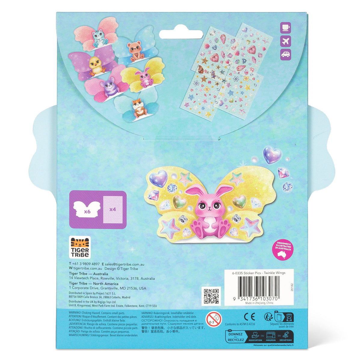 Tiger Tribe Sticker Pics - Twinkle Wings in Single