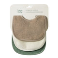 Nature Baby - Dribble Bibs 3 pack - Natural/Nougat/Lily Pad (NBS24)