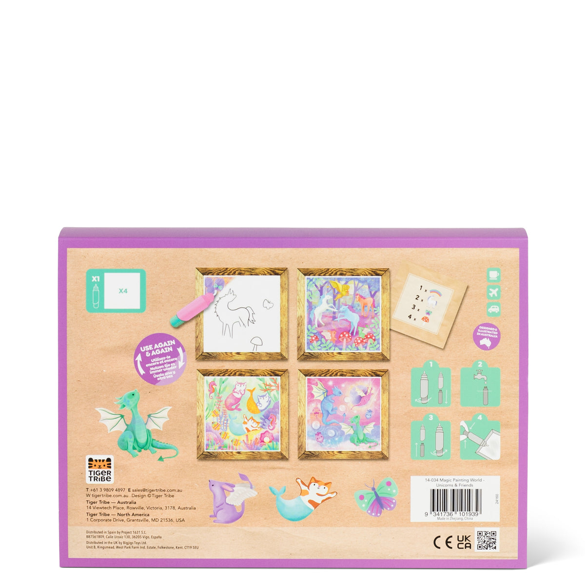 Tiger Tribe Magic Painting World - Unicorn And Friends in Single