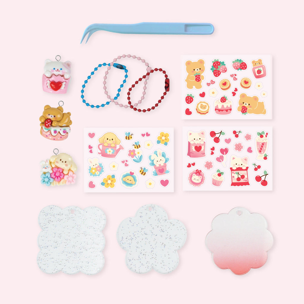 Tiger Tribe Bag Charm Kit - Kawaii Sticker Craft in Single